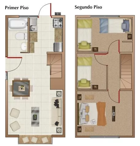 planos primer y segundo piso