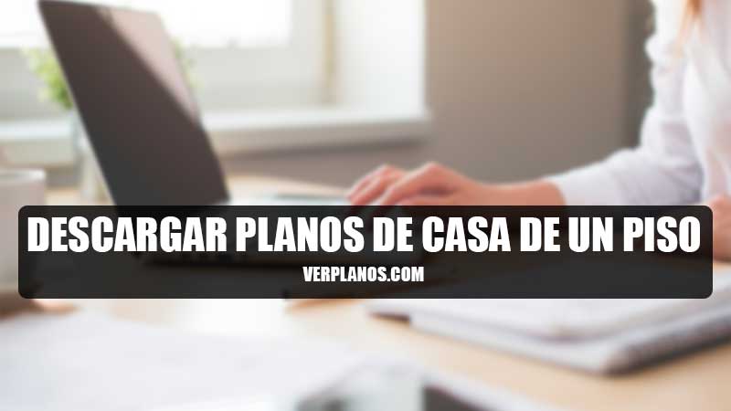 Plano de casa de un piso moderna y con medidas