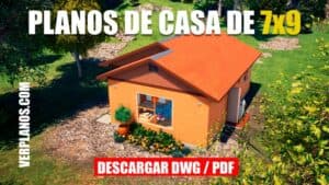 Hermoso plano de vivienda de 1 piso y 3 dormitorios muy económico