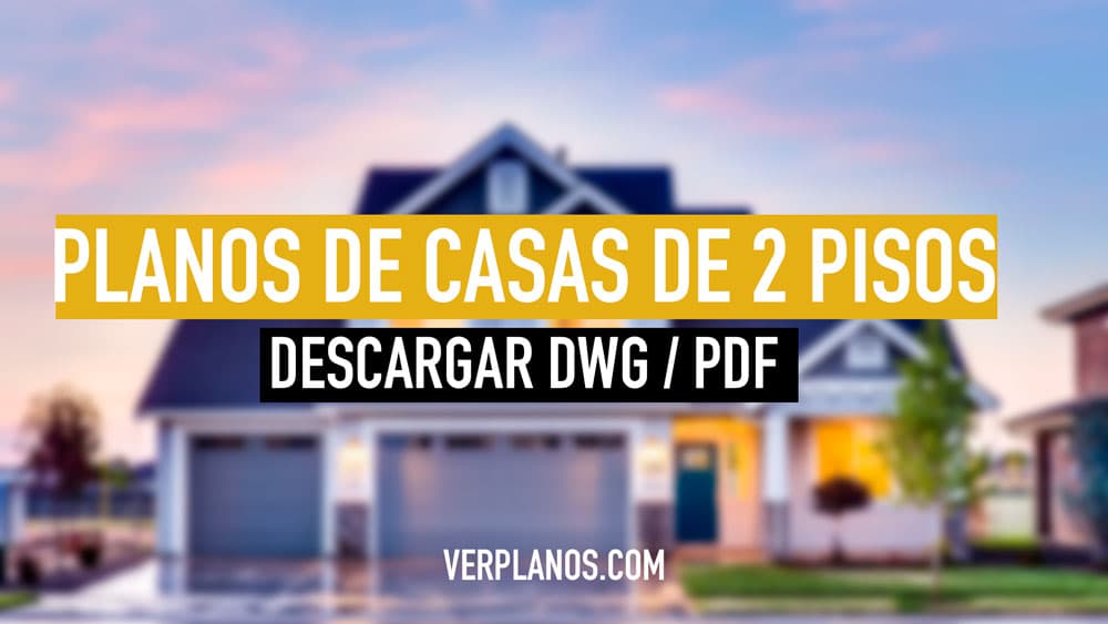 5 Planos de casas de 2 pisos económicas, ¡Muy bonitas y Gratis!