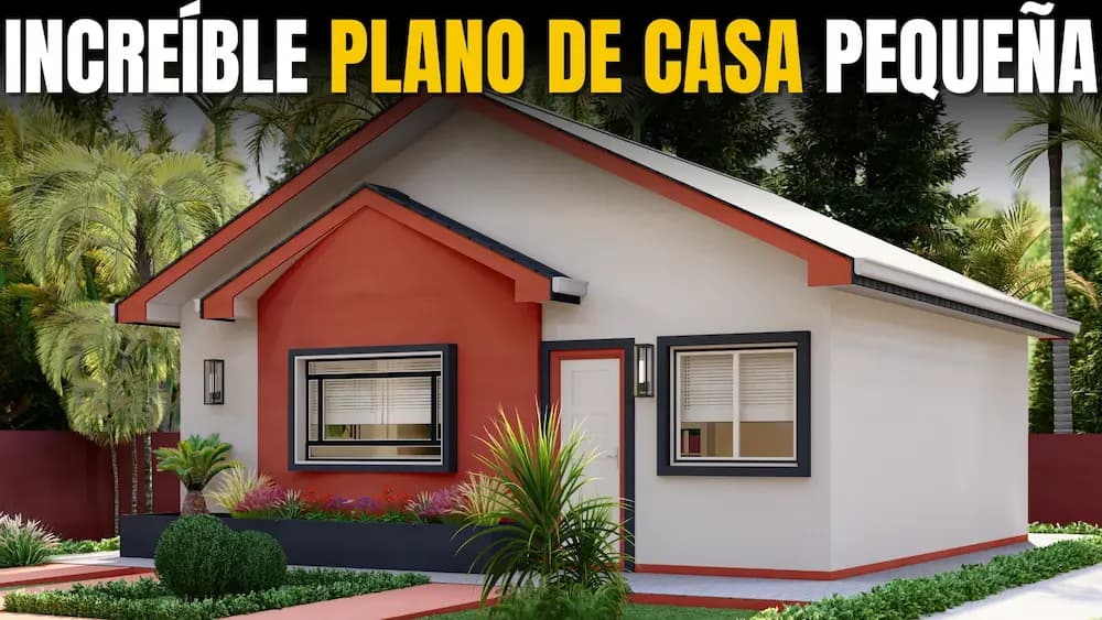 Plano de Casa de 8×7 Metros: Cómoda, Económica y con Dos Estilos de Fachada