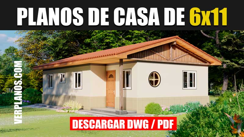 Planos de casa hermosa y clásica con 3 dormitorios y 2 baños