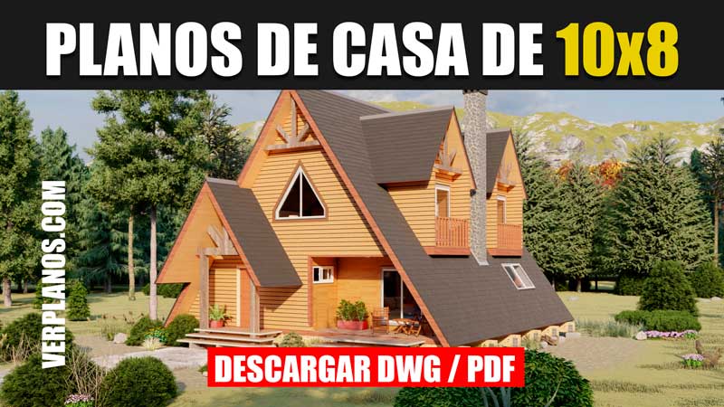 Planos de casa de campo muy bonita de 2 niveles 2 dormitorios 2 baños