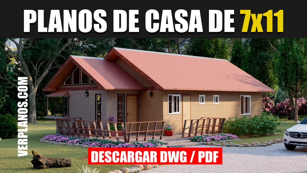 Acogedor planos de casa de campo 3 dormitorios