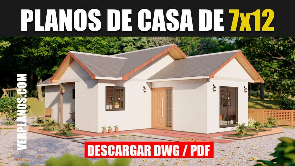 Económica y Pequeña Idea de Casa con 3 Dormitorios