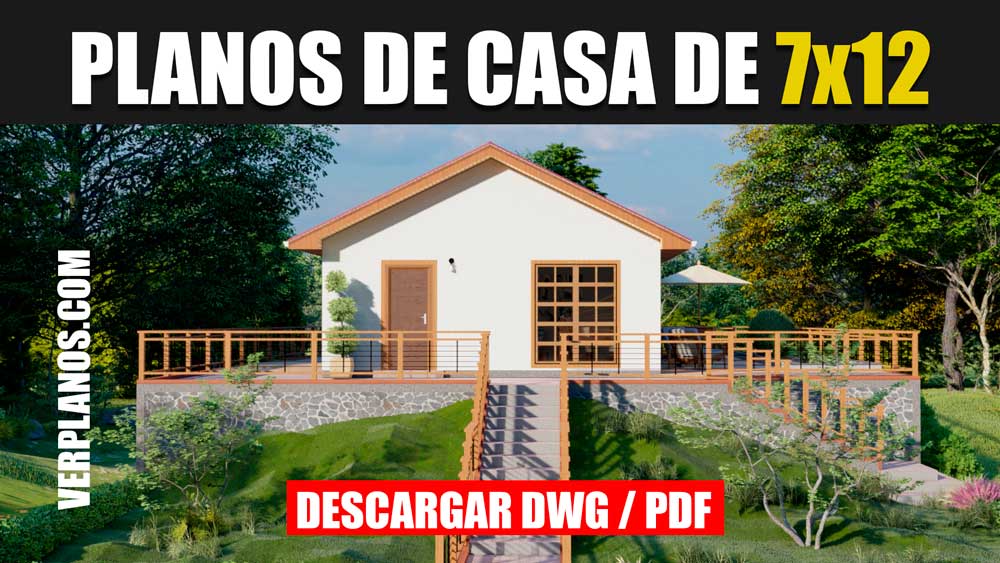 Casa Económica con 3 Dormitorios (DWG / PDF)