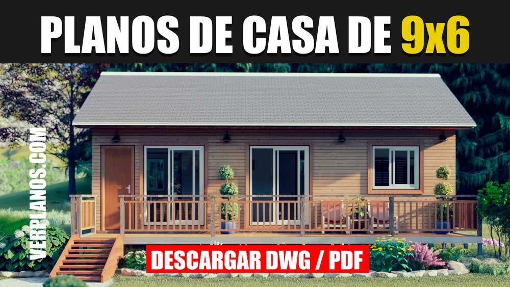 Planos de una Casa Prefabricada con 3 Dormitorios y 1 Baño