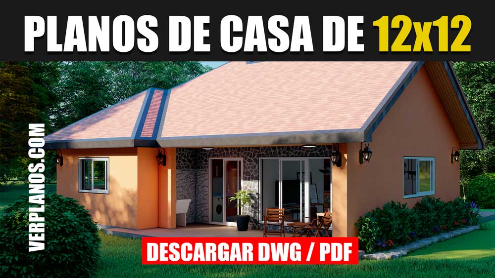 Planos de casa ¡GRATIS! estilo clásica con 3 dormitorios y 2 baños