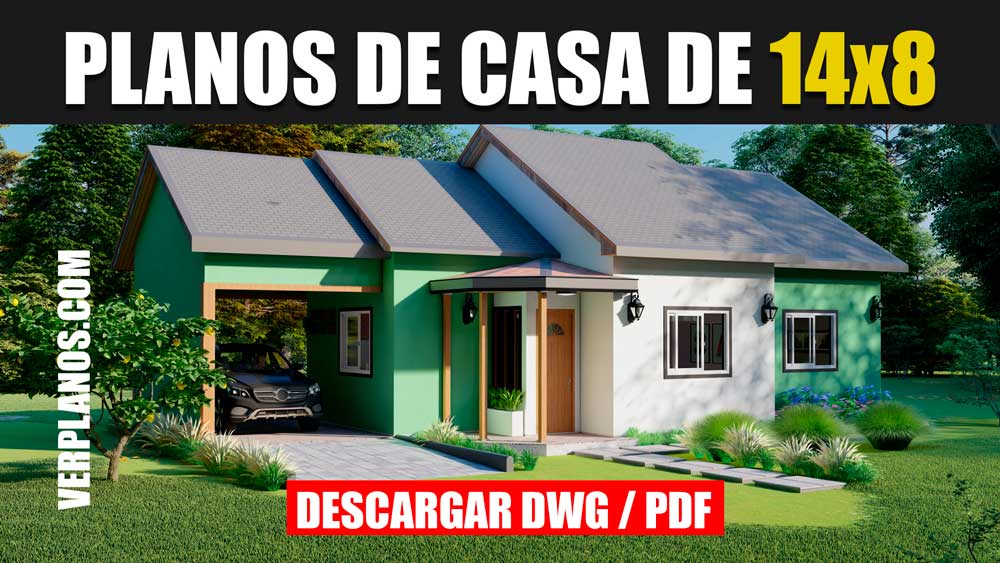 Acogedor Plano de Casa con 3 Dormitorios en DWG para Autocad ¡GRATIS!