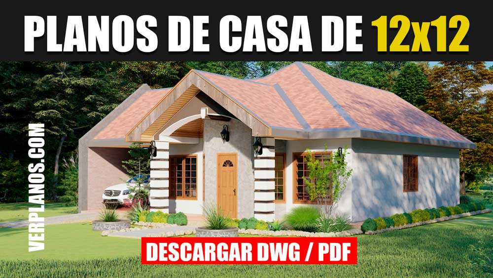 Plano de casa Pequeña de Bonita y Atractiva Fachada