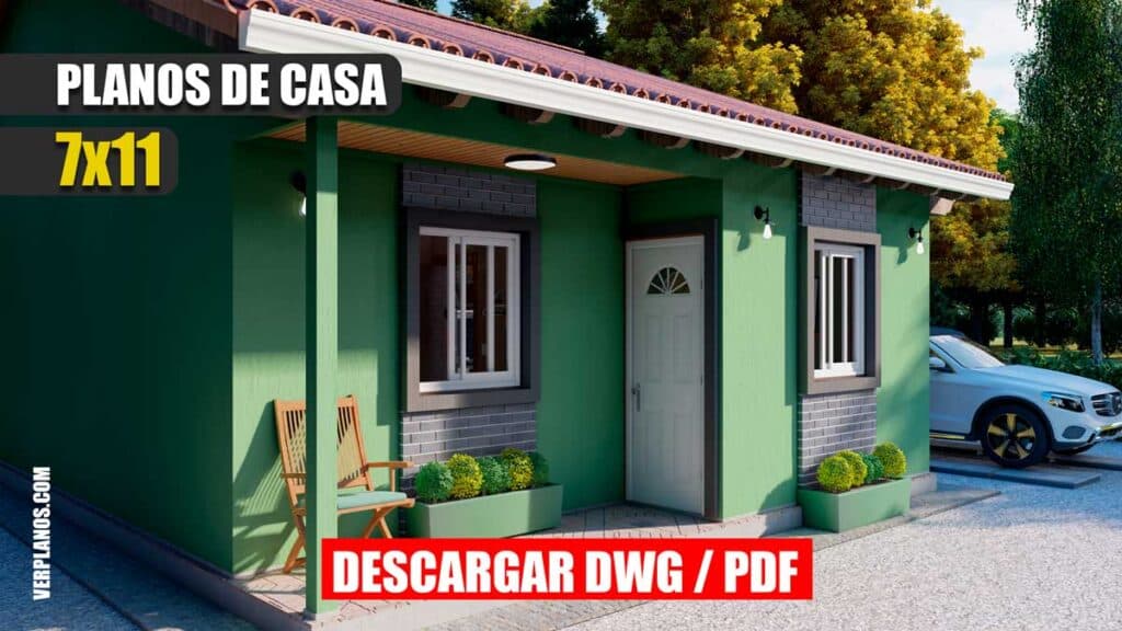 Planos de Casa económica pero bonita de 3 dormitorios y 2 baños