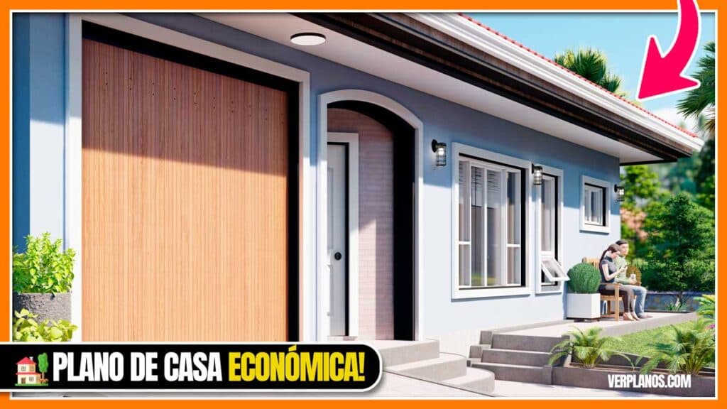 Llamativo Plano de Casa Pequeña y Económica (DWG / PDF)