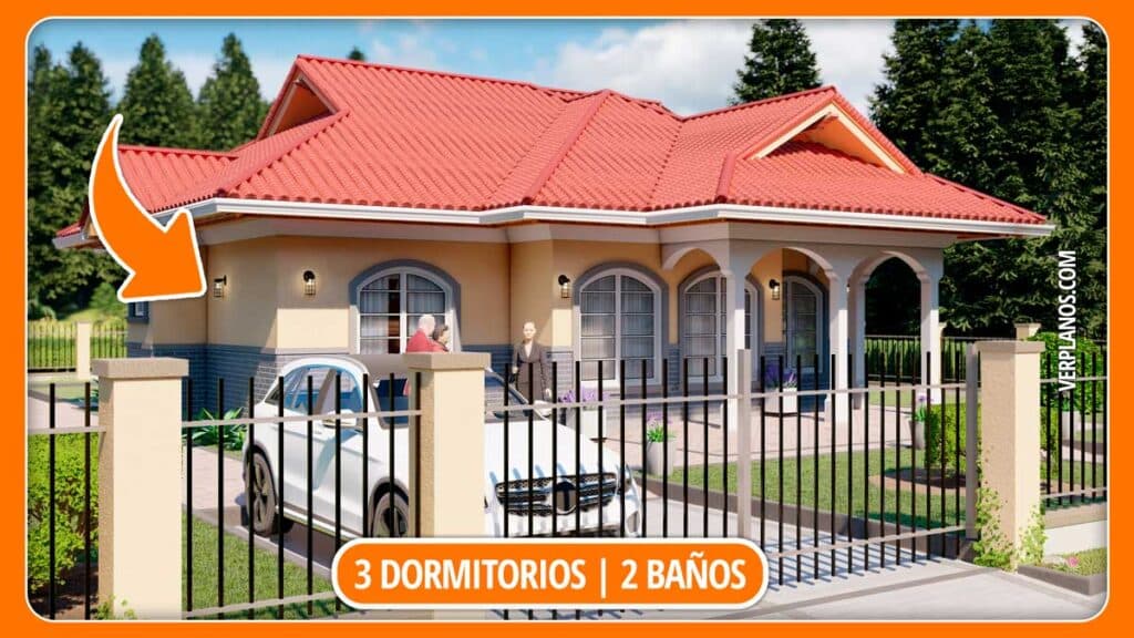 Plano de Casa Pequeña, Económica ¡Especial para el Campo o La ciudad!