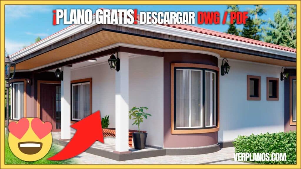 Planos de Casa ¡Muy Cómoda! con 3 Dormitorios (DWG / PDF)