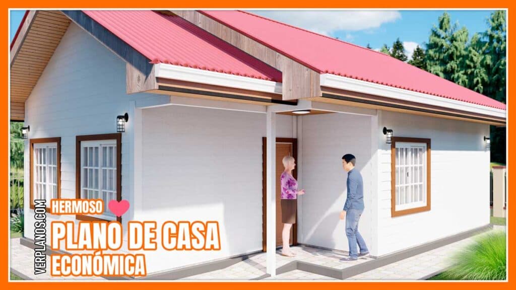 Planos de Hermosa Casa Pequeña y Económica (DWG / PDF)