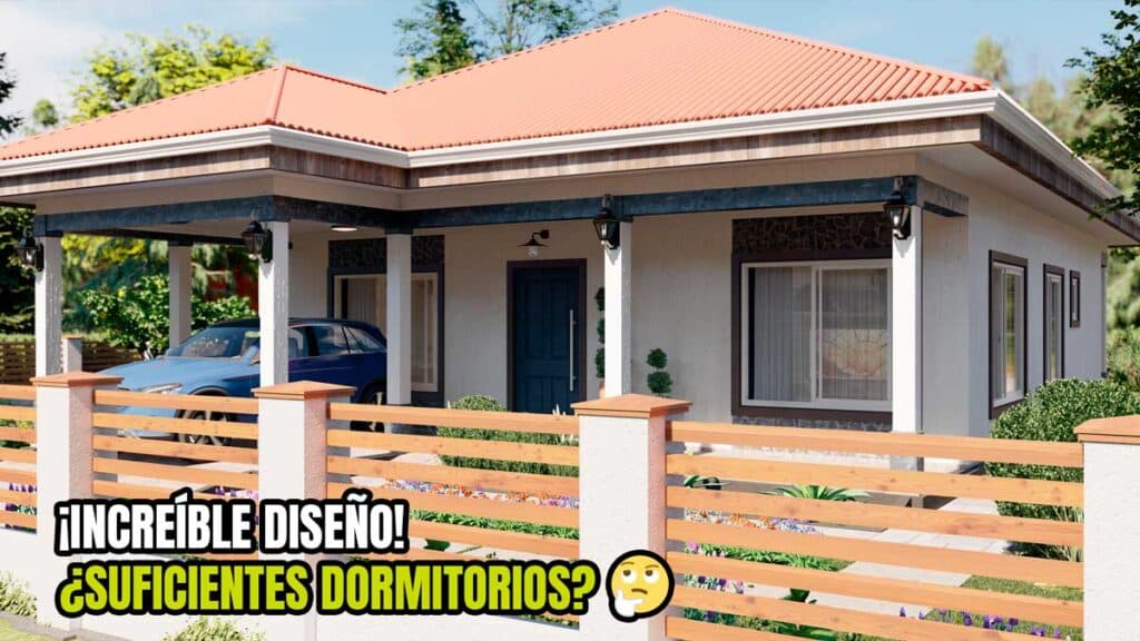 Increíble Diseño de Casa ¡Muy Cómoda! con 3 Dormitorios