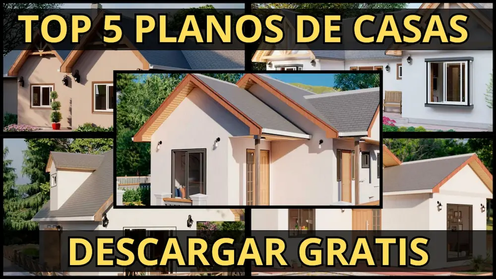 Top 5 planos de casas de 3 dormitorios que puedes descargar GRATIS