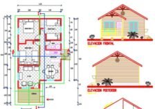 Plano de casa en autocad para descargar