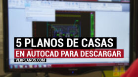 Cinco planos de casas gratis en autocad para descargar