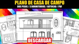 Plano de casa de 2 pisos para descargar