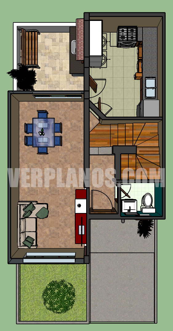 Plano de casa primer piso
