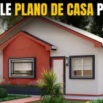 Plano de casa económica 8x7 metros con dos fachadas