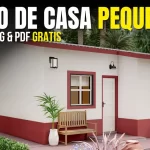 Plano de casa pequeña gratis para descargar en dwg o pdf
